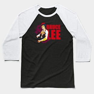 Bruce Lee with colorful pop art Baseball T-Shirt